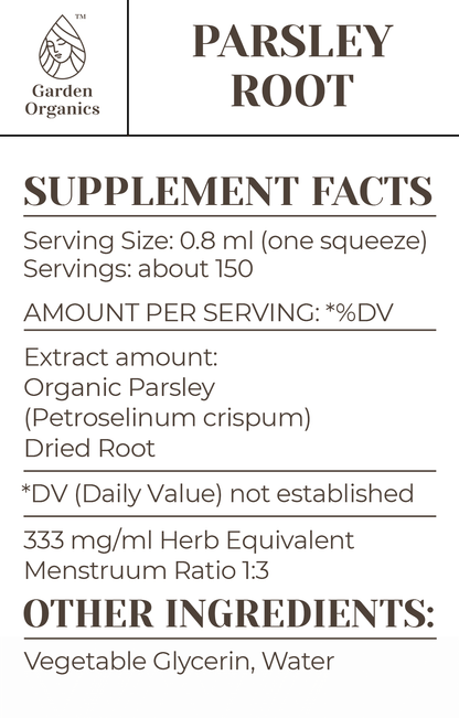 Buy Parsley Root Tincture online - Garden Organics