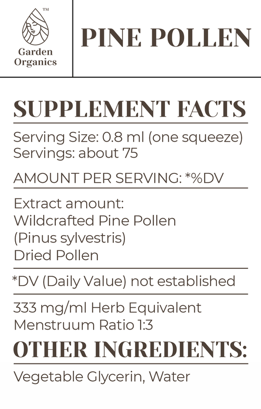 Pine Pollen Tincture gardenixx Vitamins & Supplements gardenixx