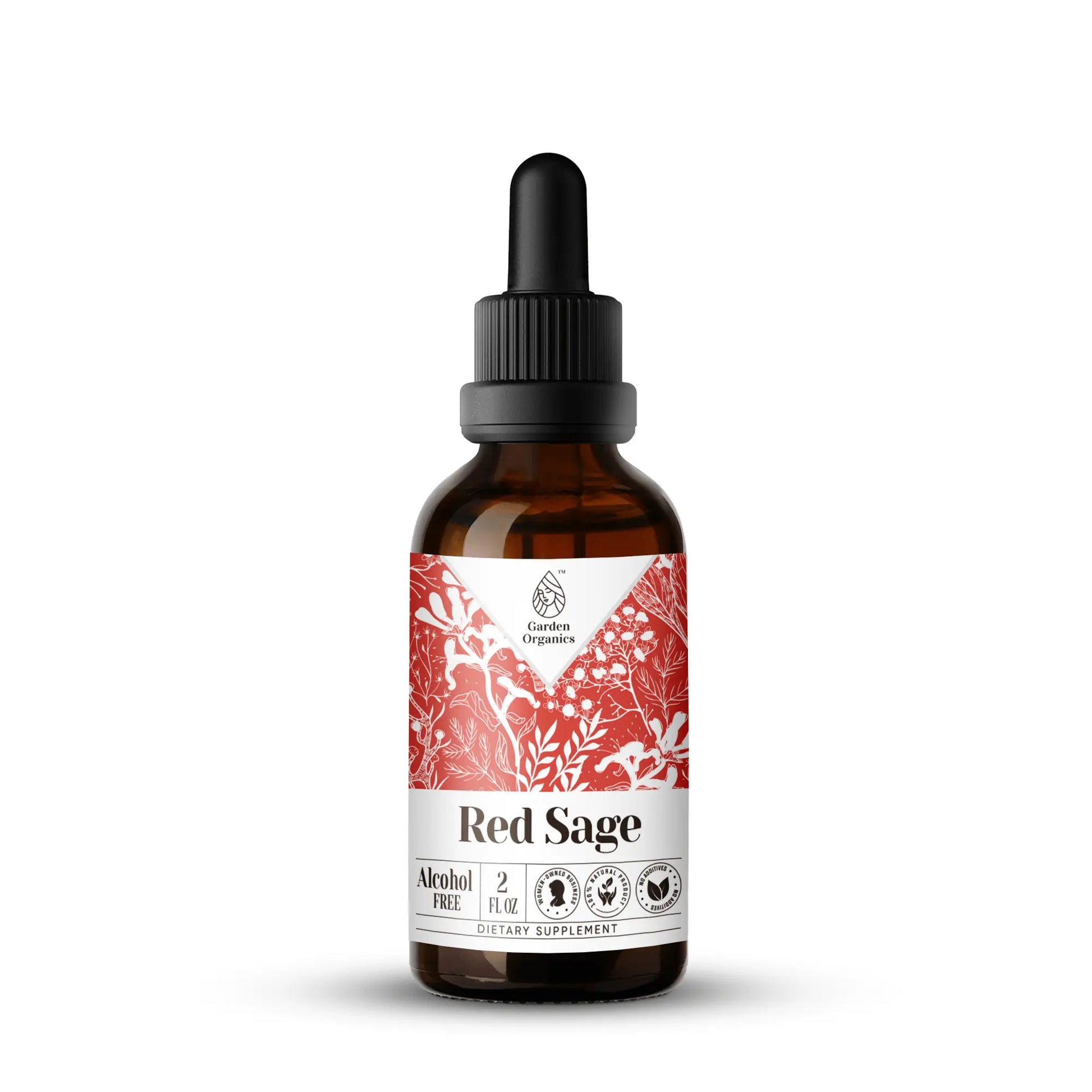 Red Sage Tincture gardenixx Vitamins & Supplements gardenixx Alcohol-FREE-2-OZ