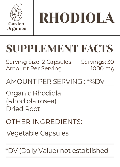 Buy Rhodiola Capsules online - Garden Organics