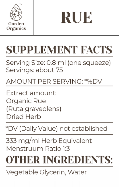 Buy Rue Tincture online - Garden Organics