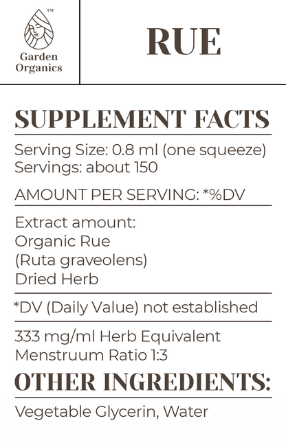 Buy Rue Tincture online - Garden Organics