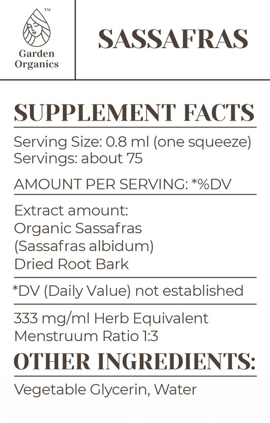 Sassafras Tincture gardenixx Vitamins & Supplements gardenixx