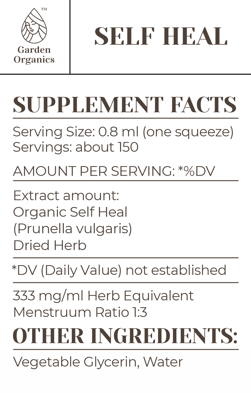 Self Heal Tincture gardenixx Vitamins & Supplements gardenixx