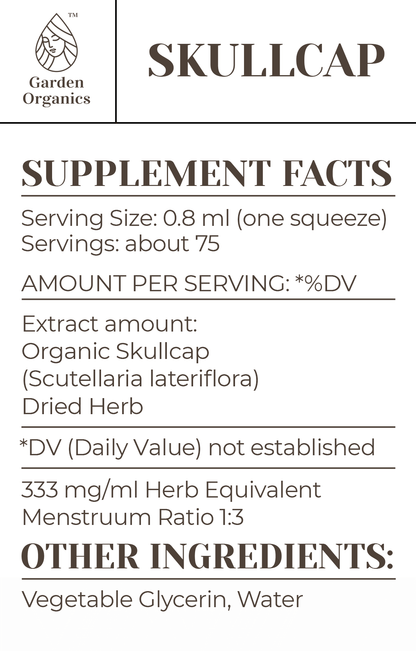 Buy Skullcap Tincture online - Garden Organics