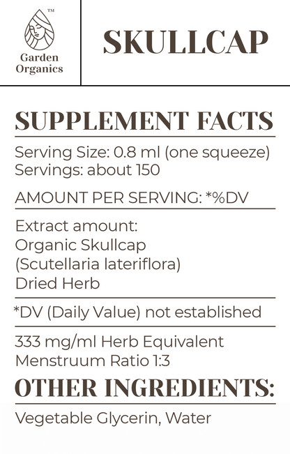Buy Skullcap Tincture online - Garden Organics