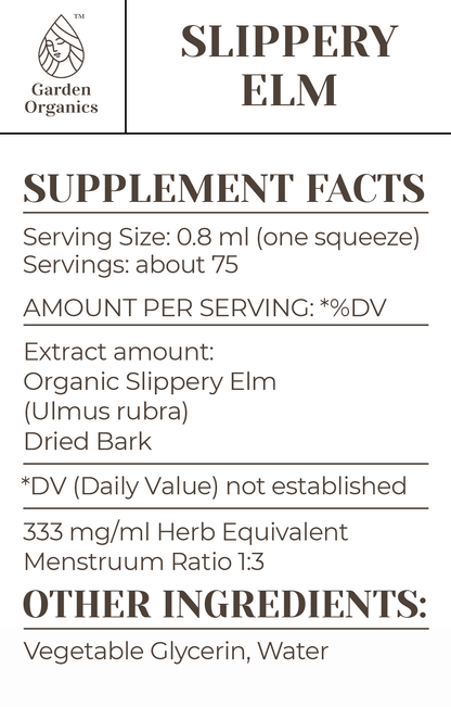 Buy Slippery Elm Tincture online - Garden Organics