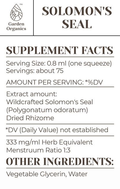 Buy Solomon's Seal Tincture online - Garden Organics