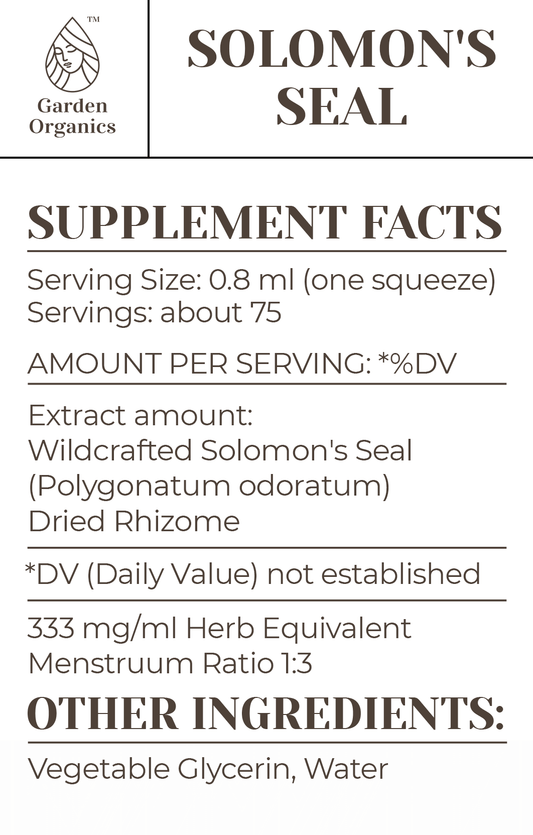 Buy Solomon's Seal Tincture online - Garden Organics