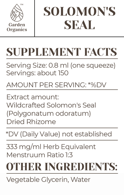 Buy Solomon's Seal Tincture online - Garden Organics