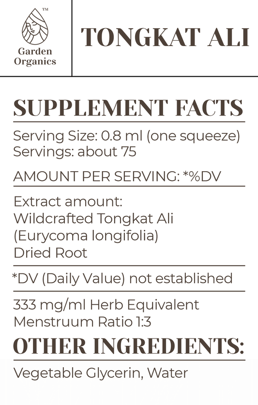 Tongkat Ali Tincture gardenixx Vitamins & Supplements gardenixx