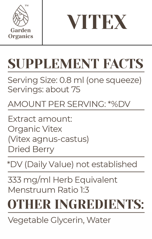 Buy Vitex Tincture online - Garden Organics