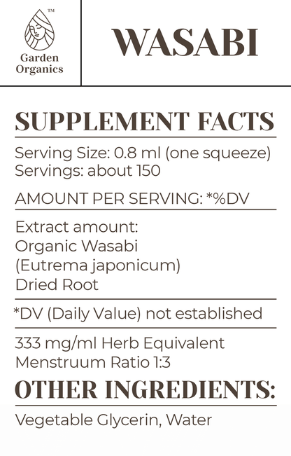 Buy Wasabi Tincture online - Garden Organics